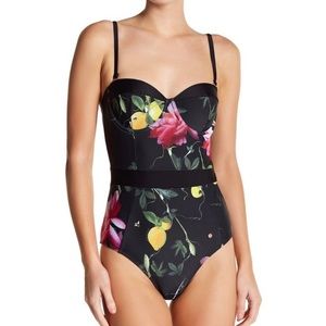 Ted Baker Camilas Citrus Floral Swimsuit NWT🔴